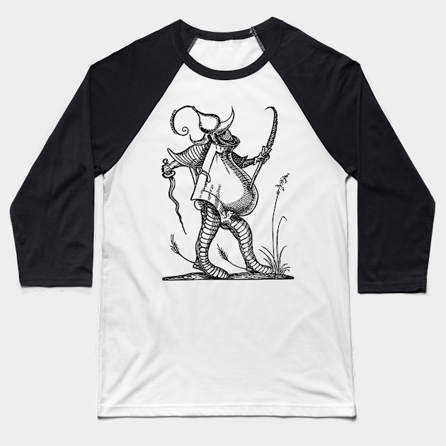 Grotesque #46 The Drolatic Dreams of Pantagruel (1565) Baseball T-Shirt by n23tees